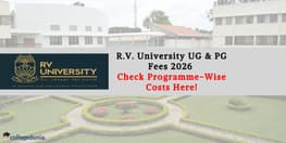RV University UG PG fees 2026